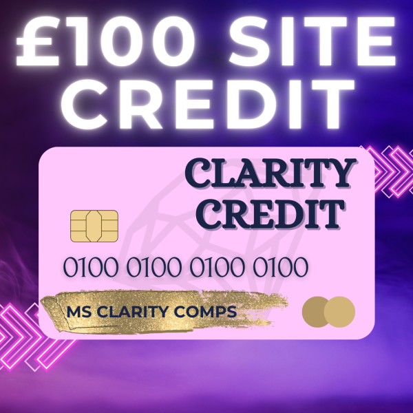 £100 CLARITY CREDIT! WIN FOR 79P!