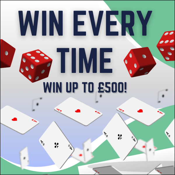 WIN EVERY TIME - £5K PRIZE POT + £200 END PRIZE!