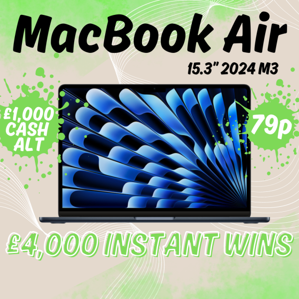 BRAND NEW 2024 MACBOOK AIR OR £1K + HUGE INSTANTS!