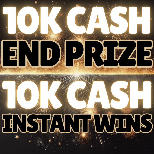 £10,000 NEW YEARS DAY CASH + £10,000 CASH INSTANT WINS!