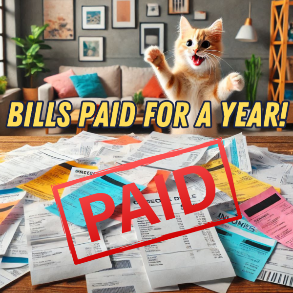 2025 BILLS FOR THE YEAR COVERED FOR 49P + £25K INSTANT WIN POT!