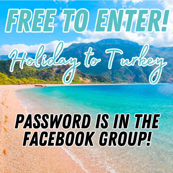 FACEBOOK GROUP FREEBIE - WIN A TURKEY HOLIDAY FOR TWO (PLEASE READ DESCRIPTION)