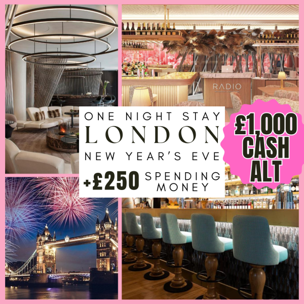 NEW YEAR'S EVE STAY IN LONDON! 5* HOTEL + £250 SPENDING!