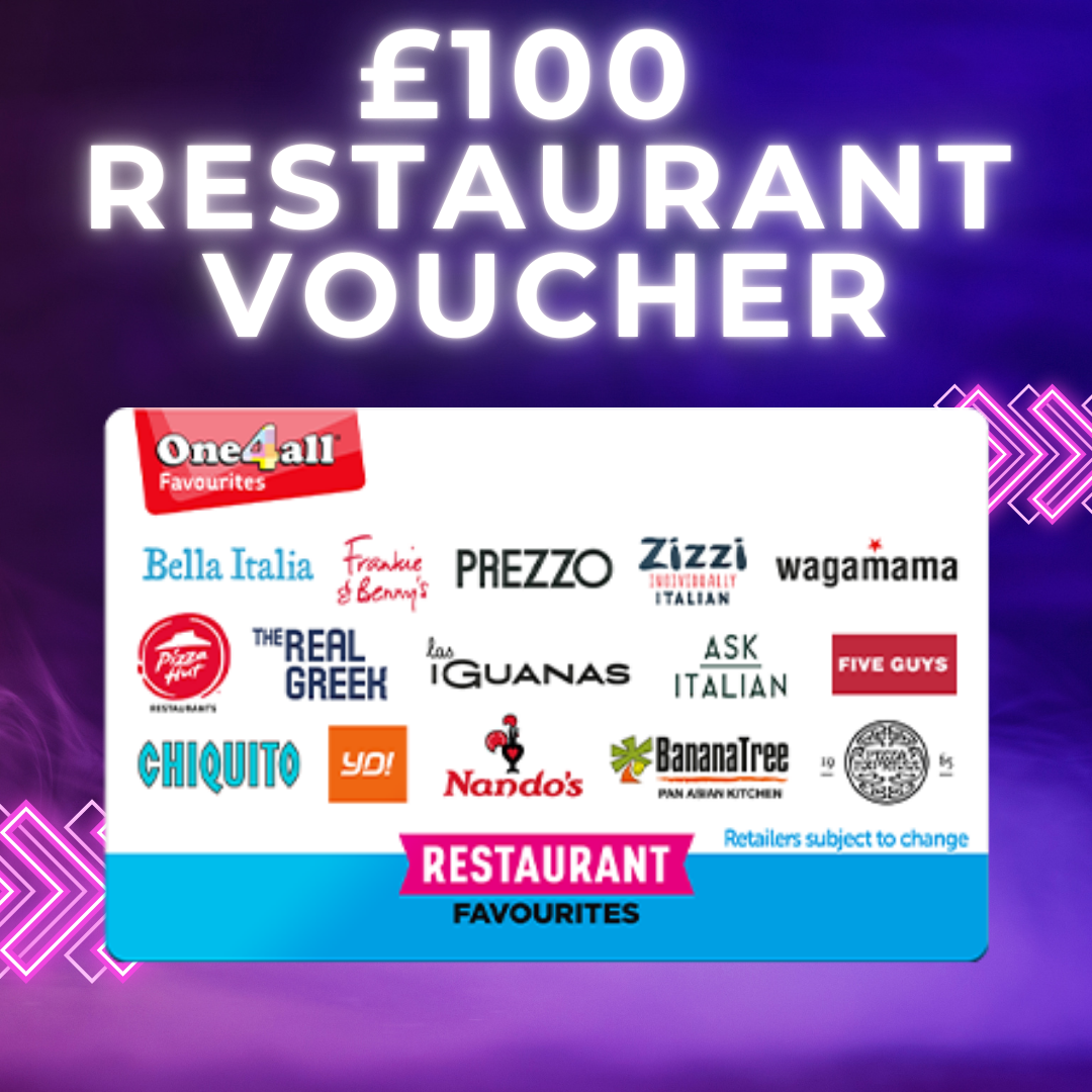 £100 Restaurant Voucher - Dinner out for 99p!